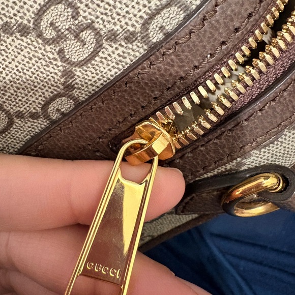 Gucci Beige and Brown Mini Bag with Red and Green Stripe - Picture 7 of 15